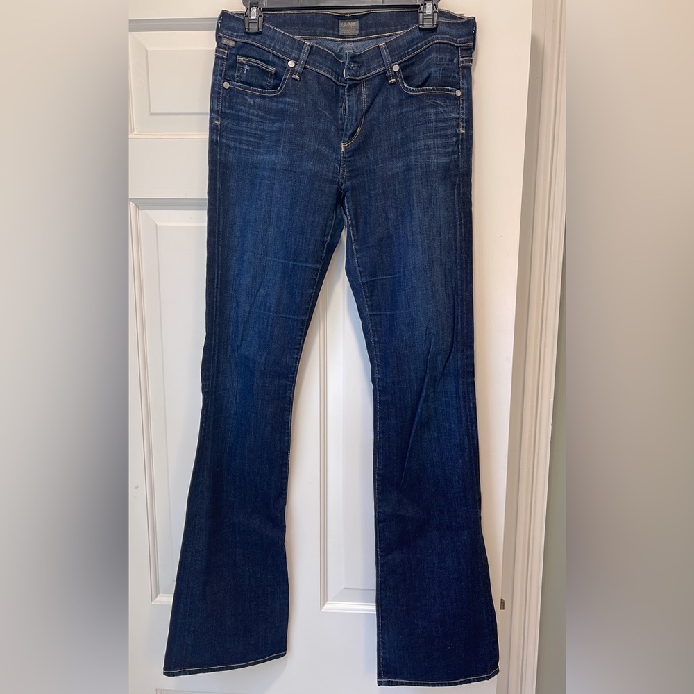 Citizens of Humanity bootcut jeans with distressed hem